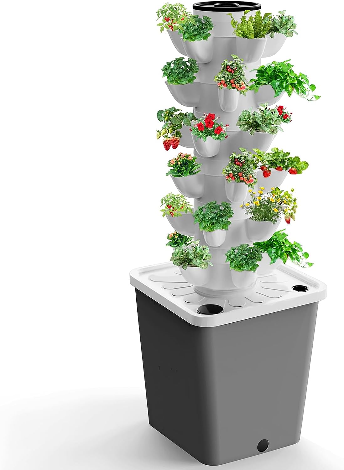 OvyNewzly Vertical Hydroponic Tower Garden